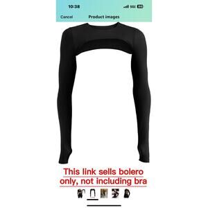 Women Crop Top Long Sleeve Bolero Open Front Workout Cropped Shirts Sports S